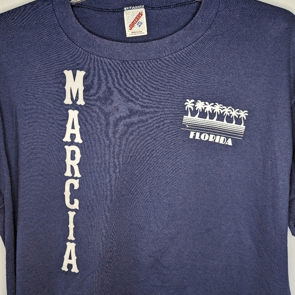 Vintage Jerzees single stitch Marcia Florida Men's Tshirt size XXL - Picture 2 of 4